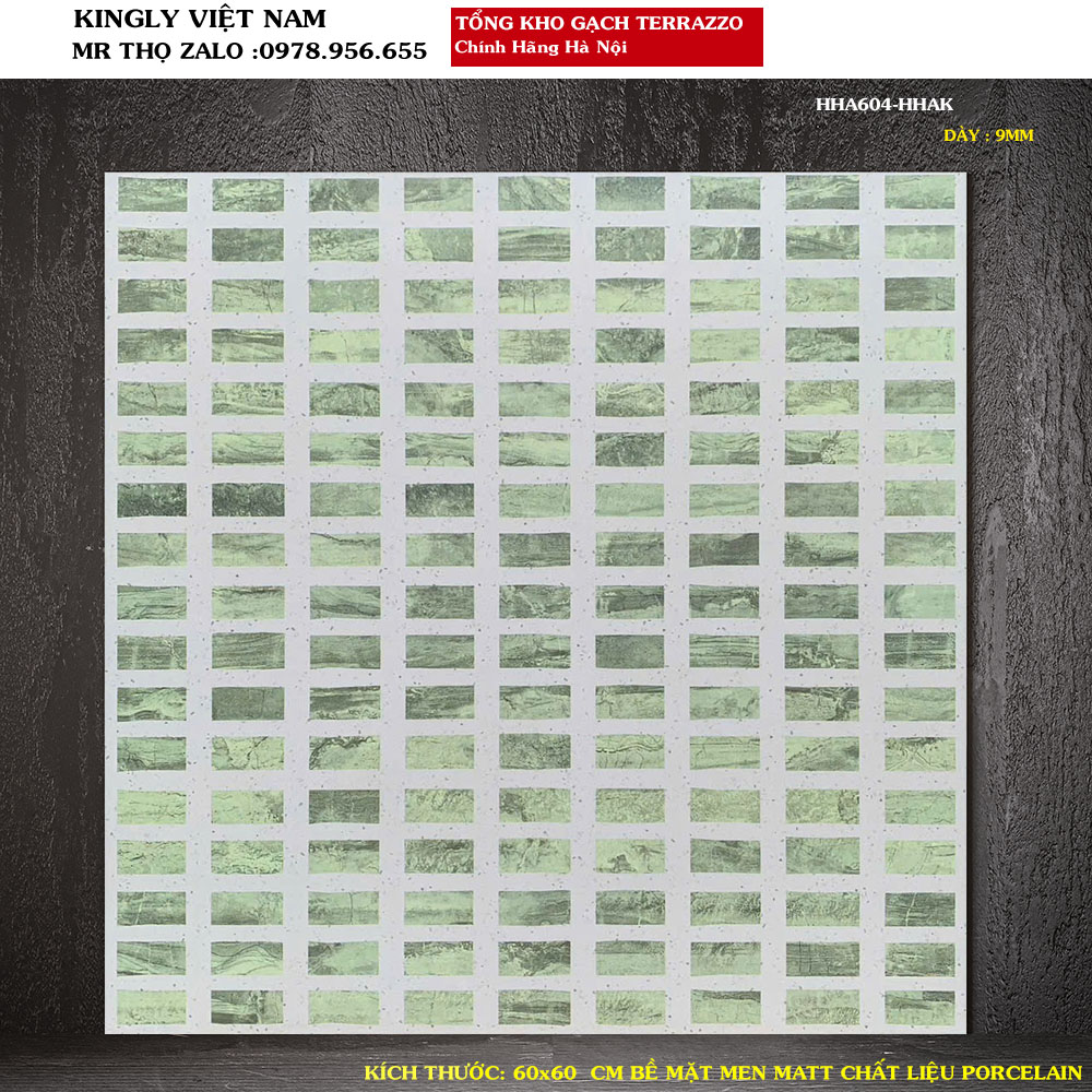 Gạch giả đá Terrazzo 60x60 HHA604